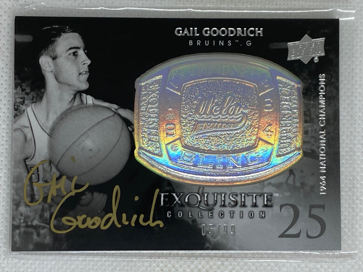 2011-12 Exquisite Gail Goodrich Championship Ring Bling CB-GG 5/99